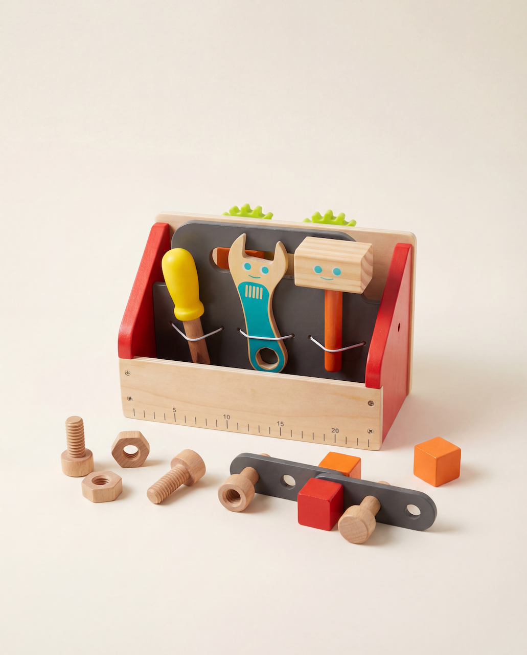 TOOLS AND WOODEN BOX