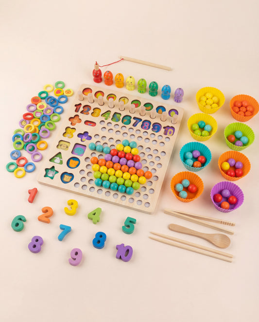 LOGARITHMIC PLATE WITH BEADS